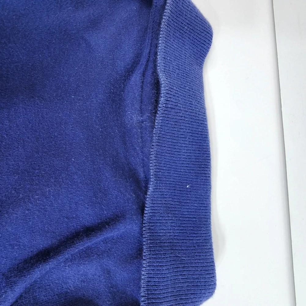 Vintage 1980 Levis Olympic Games Blue Polo Shirt Made in USA Size Large Single S